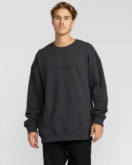 Iconic Emboss Crewneck Sweatshirt - Black