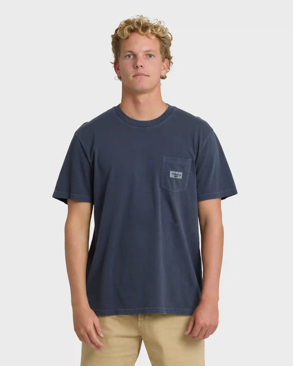 Essential Pocket Wave Washed Premium Short Sleeve T-Shirt - Graystone