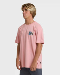 Crayon Wave Premium Short Sleeve T-Shirt - Vintage Pink