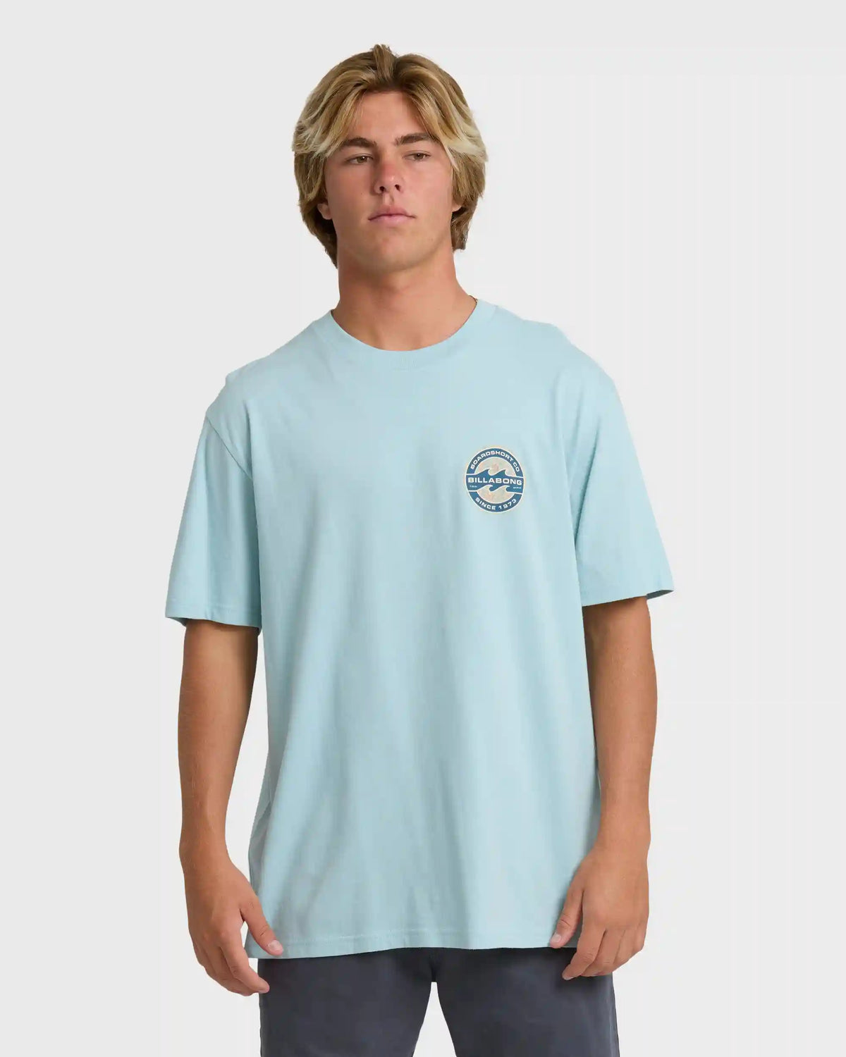 Hollow Premium Short Sleeve T-Shirt - Dusty Blue