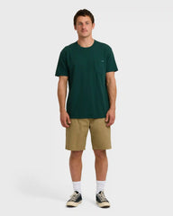 Essential Premium Wave Wash T-Shirt - Forest
