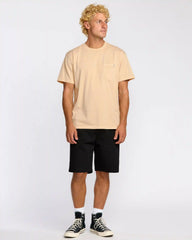 Essential Premium Wave Wash T-Shirt - Light Khaki