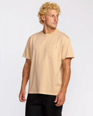 Essential Premium Wave Wash T-Shirt - Light Khaki
