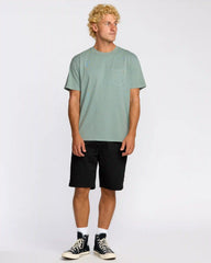 Essential Premium Wave Wash T-Shirt - Mineral Blue
