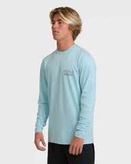 Runner Long Sleeve Surf Tee - Blue Heather