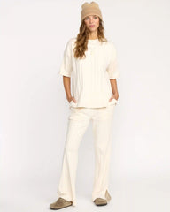 Cass Short Sleeve Top - Whitecap