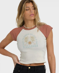 Forever Had Short Sleeve Raglan Tee - Sedona