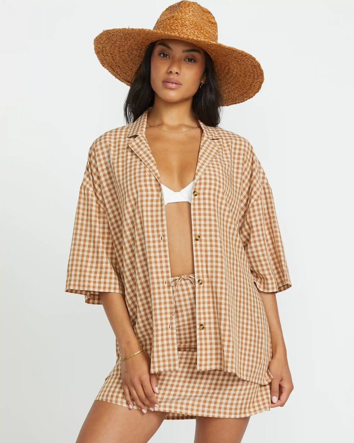 Beach Side Short Sleeve Shirt - Doeskin