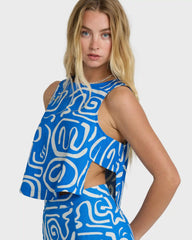 So Breezy Tank - True Blue