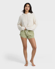 Hot Beachin Hooded Sweater - White Cap