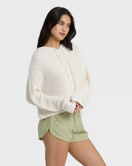 Hot Beachin Hooded Sweater - White Cap