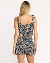 Sunflower Shorts - Black White