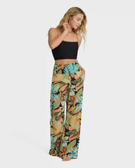 New Waves 2 Elastic Waist Pants - Black Multi