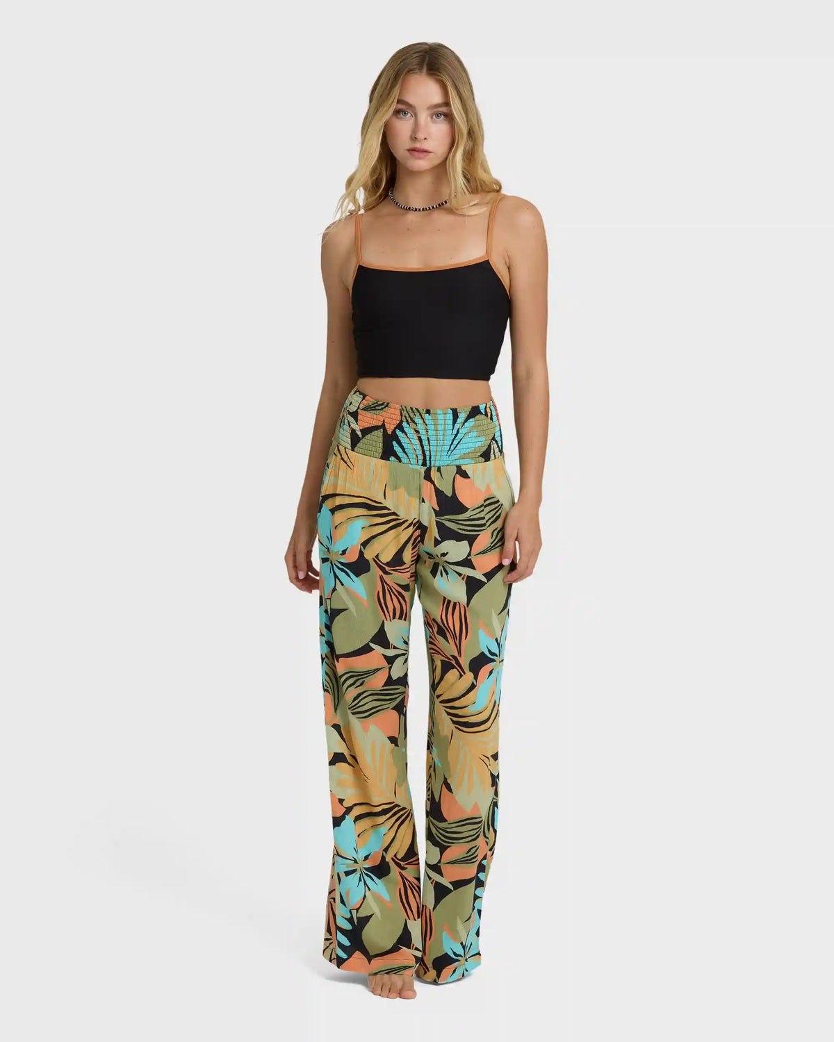 New Waves 2 Elastic Waist Pants - Black Multi
