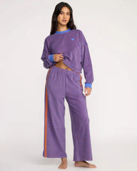 Date Palm Terry Pants - Iris