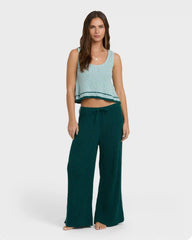 Summery Nights Sweaterpants - Spruce Green