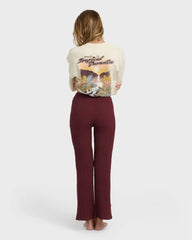 Fever Twist Knitpants - Pinot