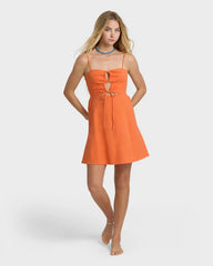 Lima Mini Dress - Saffron