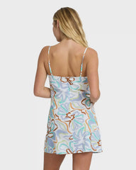 By Your Side Mini Dress - White Multi