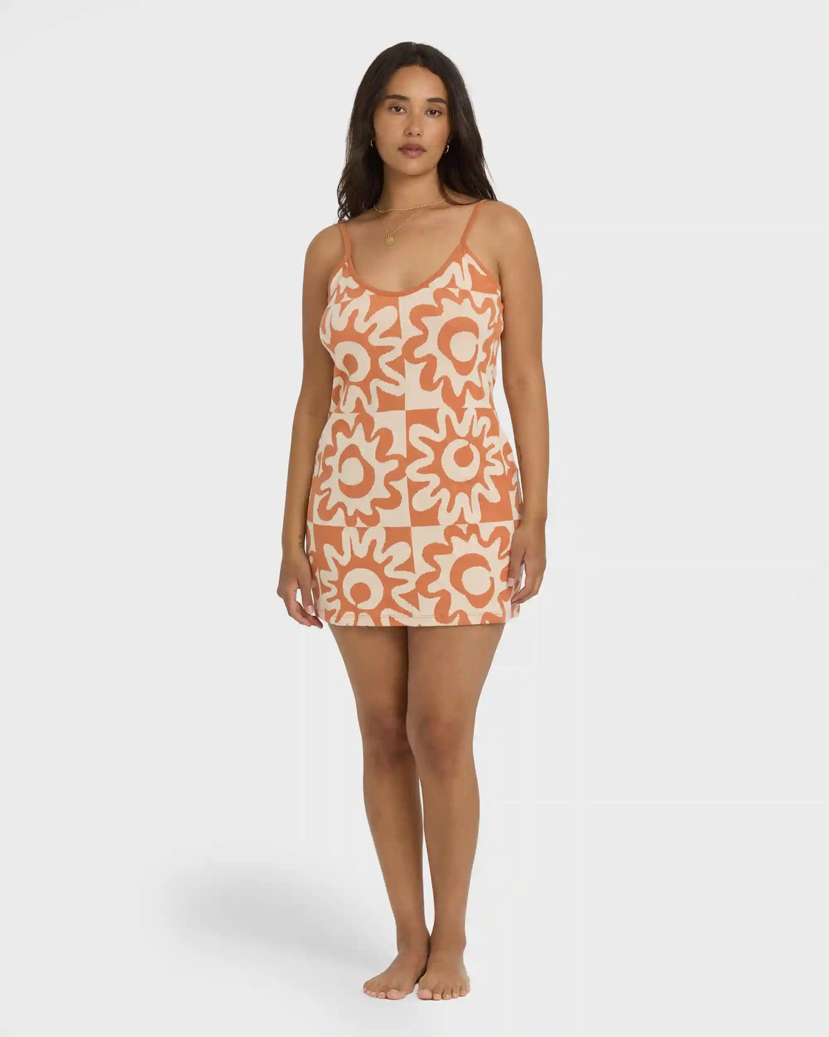 Lost Waves Knit Mini Dress - Sunburnt