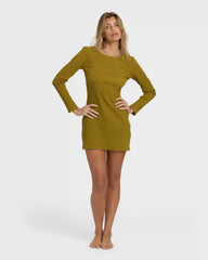 Dream Life Mini Dress - Moss