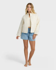 Folk Story 2 Quilted Jacket - White Cap