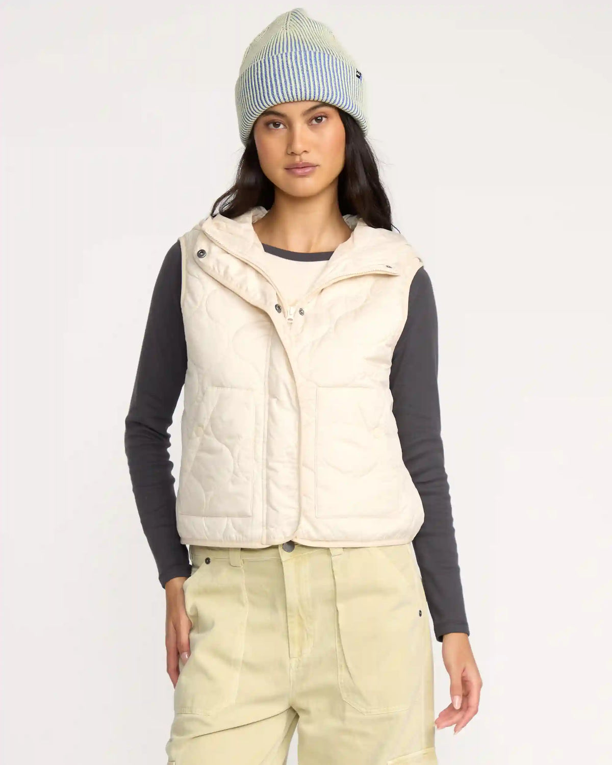 A/Div Cliffs Quilted Lightweight Vest - Whitecap