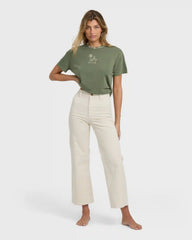 Free Fall High-Waist Cord Pants - Whitecap
