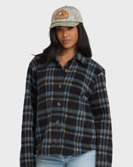 Breezy Sherpa Shacket - Black Sands