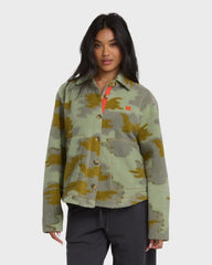 Breezy Sherpa Shacket - Camoflauge