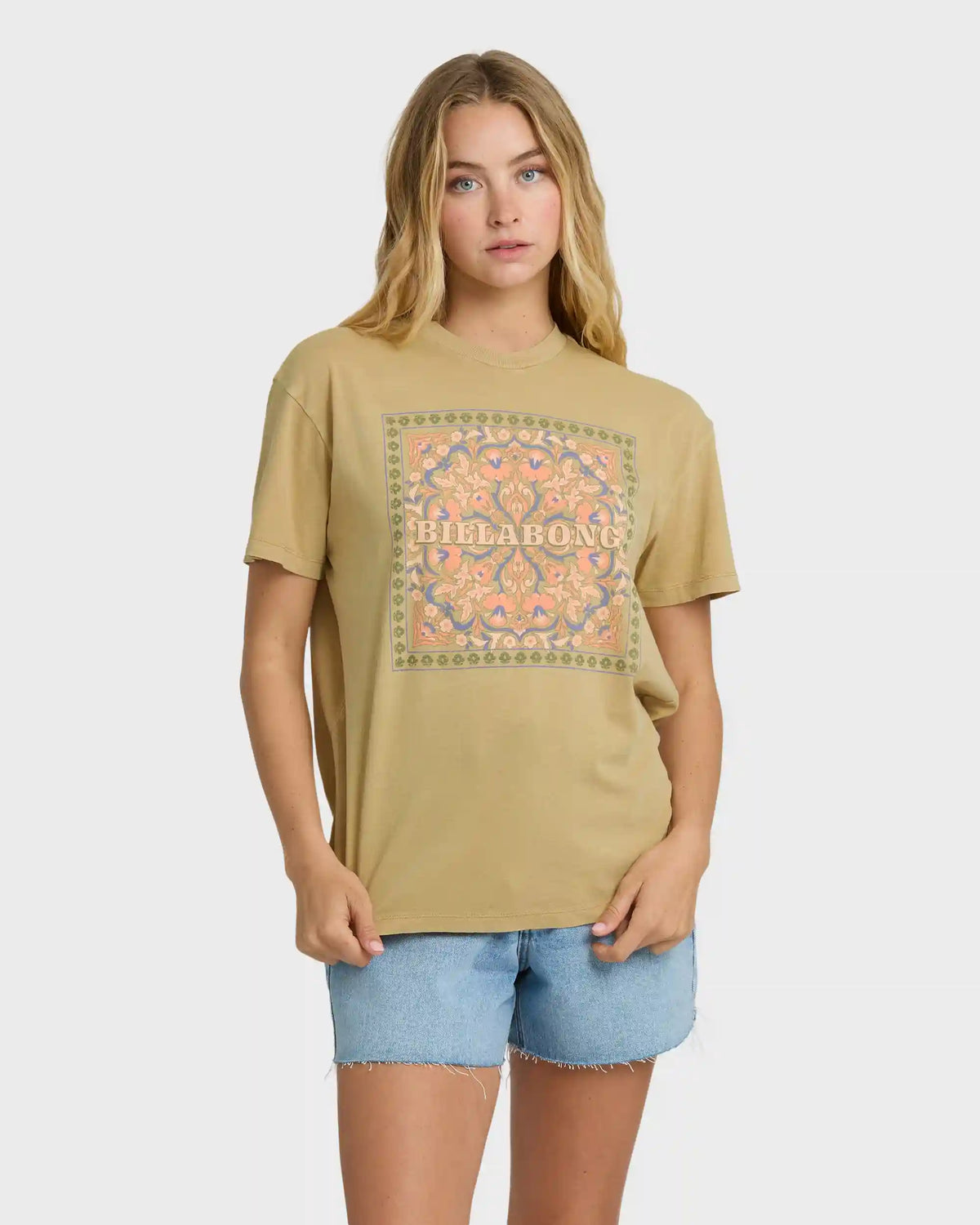Flowers Ahead Short Sleeve T-Shirt - Stone