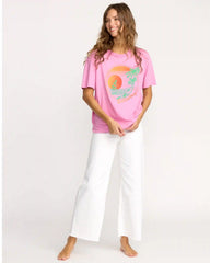 Bright New Day Tee - Bright Rose