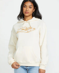 Beach Tropics Po Hoodie - Whitecap