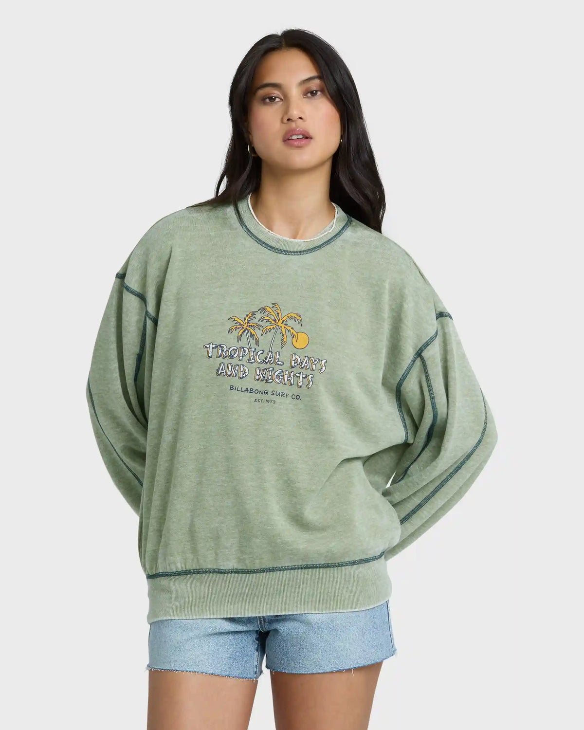 All The Days Kendal Crewneck Sweatshirt - Dark Olive
