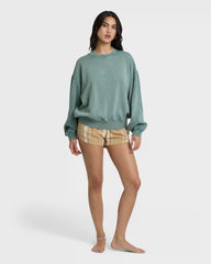 Bleached Out Kendal Crewneck Sweatshirt - Blue Mist
