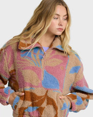 A/Div Barra Half Zip Sherpa Fleece - Oatmeal