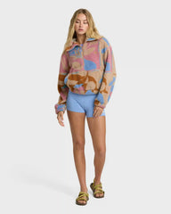 A/Div Barra Half Zip Sherpa Fleece - Oatmeal