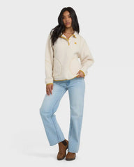 Streamer Half Snap Sherpa Fleece Pullover - Whitecap