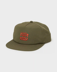 Island Chain Hi Snapback Hat - Winter Moss