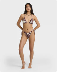 Sol Playa Remi Triangle  Bikini Top - Red Dahlia