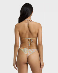 Take It Back Tie-side Tanga Skimpy Bikini Bottom - Twilight Blue