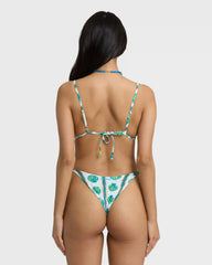 Salty Waves Reversible Tie-side Dippi Skimpy Bikini Bottom - Salt Crystal