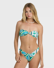 Salty Waves V Hike Skimpy Bikini Bottom - Climbing Ivy