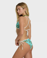 Last Summer Tie-side Tropic Medium Bikini Bottom - Ocean Spray