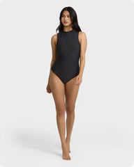 Tanlines High Neck Glider One-piece Swimsuit - Black