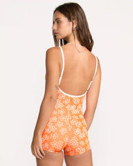 Josie Have It All Boyshort Surfsuit - Orange Pop