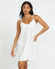 Beach Vibes Beach Coverup Dress - Salt Crystal