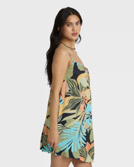 Beach Song Printed Mini Dress - Black Multi