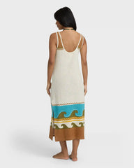 Solar Babe Midi Dress - Caramel Cafe