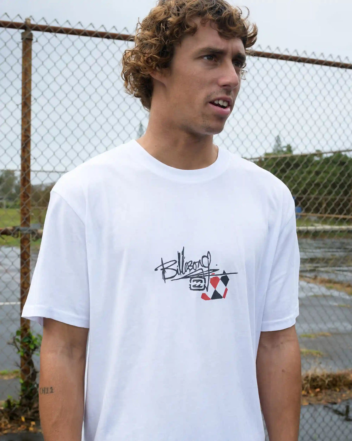 A.I. Argyle Premium Short Sleeve T-Shirt - White
